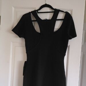bebe Black Cutout Dress